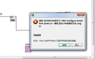 labview 串口通信 vi程序有时候这样报错 怎么解决啊 