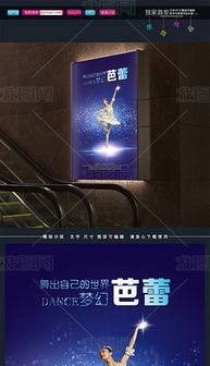 高端芭蕾舞蹈培训中心简介招生海报图片素材下载 