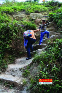 深圳百名学生翻山爬陡坡上学8年 获报道后修成水泥路 