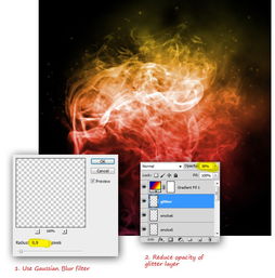 使用PS滤镜和笔刷合成虚幻烟雾头像特效照片设计教程