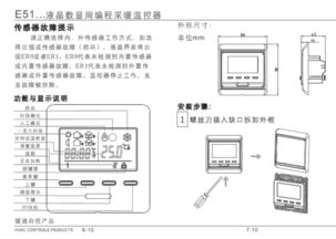 曼瑞德e51地暖温控器使用手册 