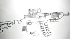 刺激战场武器绘画 经典重现6 赤橙SKS,你还记得有哪些赤橙武器