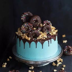 烘焙圈子 蛋糕色彩可以搭配的这么美 好想把生日提前把过了