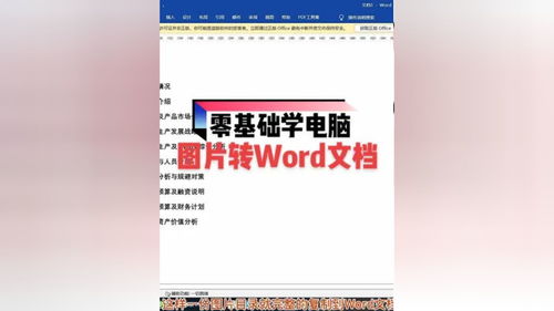 你知道图片如何转Word文档吗 零基础 学电脑 零基础教学 wps表格入门基础教程 快来学习 