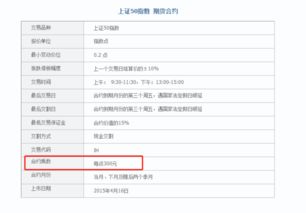 上证50，中证500股指期货合约的合约乘数是多少