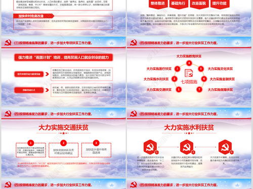 精准扶贫帮扶脱困工作计划实施方案PPTPPT模板下载 