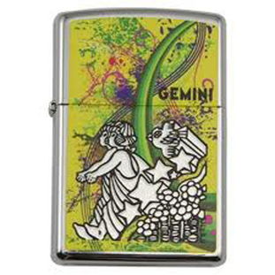 ZIPPO 镀铬彩印 星座系列 双子座 打火机 24933怎么样,好不好 