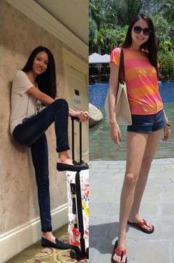 张梓琳腿长1.22米 矮个女生也能有逆天大长腿 