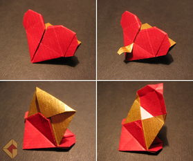 用折纸折成心形怎样粘在墙上好看的(折纸折成心形的怎么折)