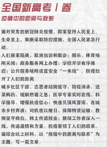 你心中最难的2020年高考作文题 在这里