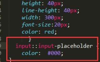 input标签里的字体颜色怎么改 