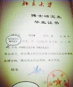 北京大学的毕业证