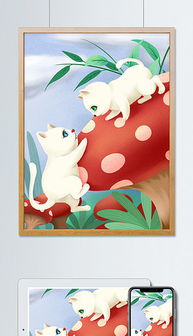 PSD白猫 PSD格式白猫素材图片 PSD白猫设计模板 我图网 