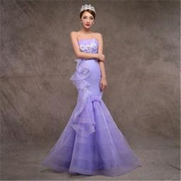 紫色婚纱照图片大全 紫色新娘婚纱赏析