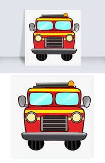 手绘消防交通工具插画图片素材 PSB格式 下载 其他大全 