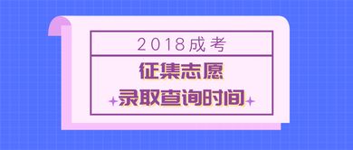每日一问 2018广东成考征集志愿录取结果什么时候能查询