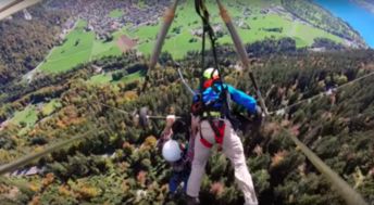 滑翔翼视频,迷人的滑翔伞体验:不可错过的滑翔伞视频。