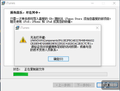 win10安装itunes确认权限