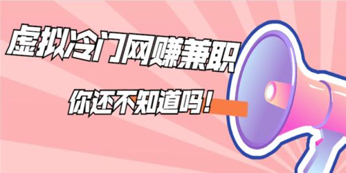 虚拟冷门网赚兼职,大多数人不知道 务必掌握