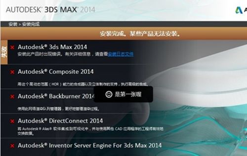 max2014安装失败win10