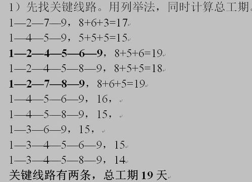 自由时差有那几种算法,如何计算网络计划各工作的自由时差？-第2张图片