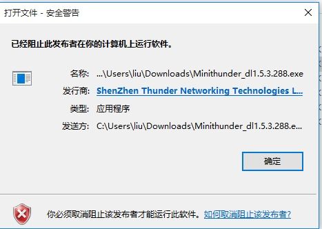 迅雷迷你win10能安装不能打开