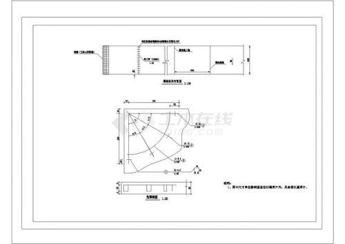 混凝土路面施工结构设计CAD图