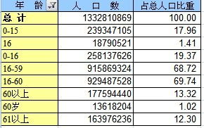 人口年龄结构 