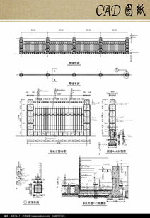 小区围墙设计方案CAD 红动网 