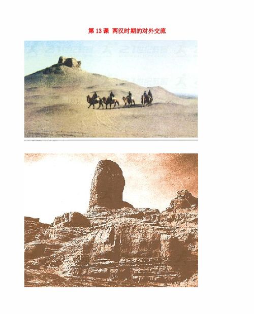 七年级历史上册第13课两汉时期的对外交流素材川教版 
